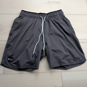 BYLT Premium Basics Shorts Mens M Lined Athletic Gray Drawstring Gym Training